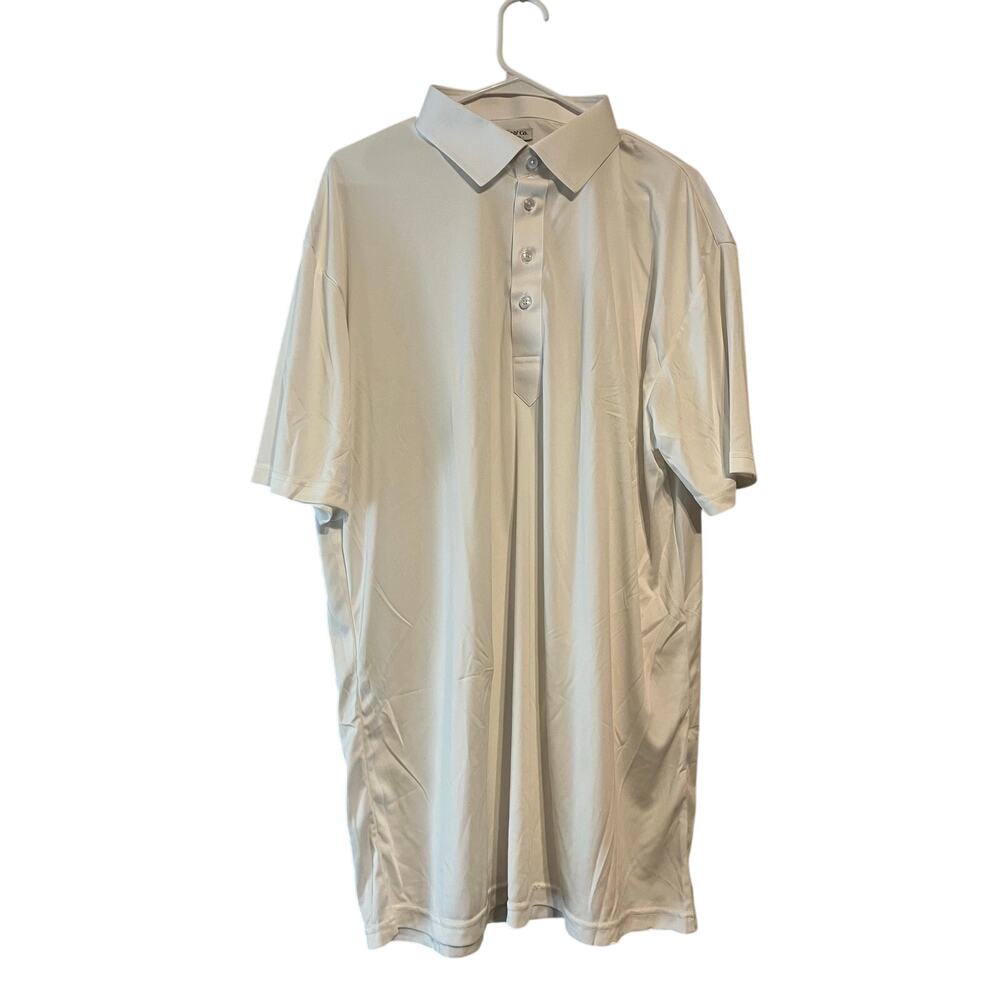 Collars and Co Semi-Spread Collar Polo White 2XL Tall